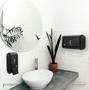 Imagem de Kit Porta Papel Toalha E Saboneteira Líquida Dispenser Banheiro Compacto Preto