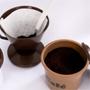 Imagem de Kit Pote Café 2 Litros Com Porta Filtro e Café em Pó Marrom