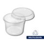 Imagem de Kit pote e tampa 1000 ml. redondo  c/ 300 un.