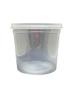 Imagem de Kit Pote e Tampa Redondo PP 1500ML C/25UN - CRISTALCOPO