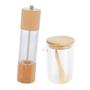 Kit Pote Mantimentos Com Colher 500Ml + Moedor Temperos Sal - Kadê Imagem de Kit Pote Mantimentos Com Colher 500Ml + Moedor Temperos Sal