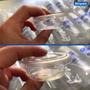 Imagem de Kit Pote Molheira 44ml + Tampa Hiper Resistente Molhos Delivery Bompack - 100 Unidades