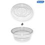 Imagem de Kit Pote Molheira 44ml + Tampa Hiper Resistente Molhos Delivery Bompack - 100 Unidades
