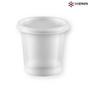 Imagem de Kit Pote Plástico P08 Redondo 500ml + Tampa TP08 SEM Furo Copaza  - pct 50 Unidades