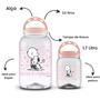 Imagem de kit Pote Porta Ração Armazenador 3,6L Snoopy Best Friends Porta Guarda Ração Com Alça Gato Cachorro