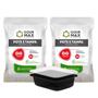 Imagem de Kit Pote Preto C/ 48un 1000ml 1l Descartável Marmita Freezer Retangular C/ Tampa
