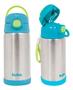 Imagem de Kit Pote Térmico 350ml + Garrafa Térmica 400ml Buba Inox Azul