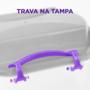 Imagem de Kit Potes 003 sortido transparente com tampa colorida azul claro