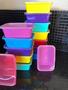 Imagem de Kit Potes de Alimentos Plástico Com Tampa Transparente 1000 ml - 30 Unidades Freezer Microondas