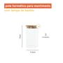 Imagem de Kit Potes De Mantimento Red C/Tampa Bambu 1100Ml - 3Pçs U