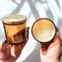 Imagem de Kit Potes de Vidro Patê Ambar C/Tampa 120ml - Patê - Whisky - Velas - Gourmet - Decoração- Degustação