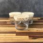 Imagem de Kit Potes de Vidro Transparente Patê C/Tampa 120ml - Patê - Whisky - Velas - Gourmet - Decoração- Degustação