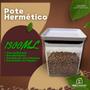 Imagem de Kit Potes Mantimentos Alimentos Hermético 6 Peças 2900 ml 2100 ml 1300 ml 550 ml - Micromax