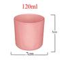 Imagem de Kit Potes Vidro Patê Jateado Rosa 120ml (5 Unidades)