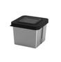 Imagem de Kit Potte Metallic Vision Quadrado 430ml e 850ml Atóxico Livre de BPA Pode Ir ao Freezer Lava-Louças