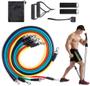 Imagem de Kit Power Tube Elástico Extensor 11 Itens Treino Funcional