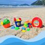 Imagem de KIT Praia Brinquedos Infantil Piscina 14pcs Balde Baldinho Caminhão Regador Acessórios Areia