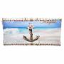 Imagem de Kit Praia Feminino Âncora Azul com Bolsa, Necessaire e Chinelo, Magicc