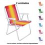 Imagem de Kit Praia Tenda Gazebo 3x3 M Rafia + 2 Cadeiras Aluminio + Cooler 26 L  Mor 