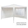 Imagem de Kit Praia Tenda Gazebo Rafia 3x3 M + 2 Paredes Laterais Mor