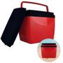 Imagem de Kit Praia Vermelho e Preto Caixa Termica Cooler 26 L + Duas Cadeiras  Mor 