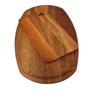 Imagem de Kit Prancha oval 50x30 e tábua com furo 32x16 de pau madeira