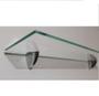 Imagem de Kit prateleira de vidro para banheiro 60x15 c/ suportes tucano c/ 2 un. Gabiart