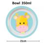 Imagem de Kit Pratinho De Bebe Com Bowl E Copinho Girafinha