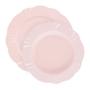 Imagem de Kit Pratos Rasos e Fundos Soleil Blush Oxford Porcelana 12 Peças