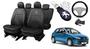 Imagem de Kit Premium Elegante: Capas de Couro para Bancos Peugeot 206 1996-2016 + Capa de Volante + Chaveiro