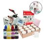 Imagem de Kit Prensa de Caneca 110v+12 Canecas+4 Tintas+Papel A4