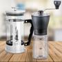 Imagem de Kit Prensa Francesa Bialetti 350ml e Moedor Hario Slim 24g