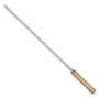 Imagem de Kit Preparo Churrasco 4pcs Churrasqueira Espetos 55cm Simples e Duplo Cabo Madeira Mor