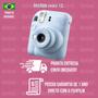 Imagem de Kit Presente Câmera Instax Mini 12 Com Filme 10 Macaron + Filme 10 Sky blue Azul
