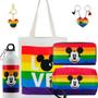 Imagem de Kit Presente Garrafa Disney Mickey Amigo Namorados LGBTQ