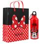 Imagem de Kit Presente Garrafa Inox 500 Ml Sacola Minnie Mouse