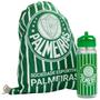 Imagem de Kit Presente Mochila Tipo Saco Garrafa 450Ml Times Palmeiras