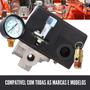 Imagem de Kit Pressostato 100/140 4V Compressor + Manometro e Valv