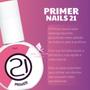 Imagem de Kit primer sem ácido  promotor preparador nails 21 com 12ml  passo 1 e passo 2