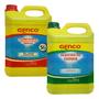 Imagem de Kit Produto de LImpeza Para Piscina 5L Algicida Choque + 5L Clarificante Decantador Genco