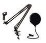 Imagem de Kit Profissional Suporte Microfone e Pop Filter Anti Ruido