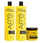 Imagem de Kit Progressiva Semi-Definitiva Afro Coffee Rofer 2x1000ml + Bbtox Afro Coffee Rofer Profissional 500g