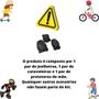 Imagem de Kit Proteção Criança Skate Patins Bike Segurança Infantil M