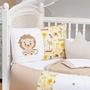 Imagem de Kit Protetor Berço Trança Completo Menino Rei Leão Baby + Almofada Amamentação 12 peças