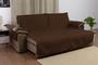 Imagem de Kit Protetor de Sofá-cama 2 Lugares Com Bolso Lateral e Porta Copos de Madeira 2 Metros