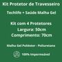 Imagem de Kit Protetor de Travesseiro Impermeável Techlife + Saúde Malha Gel Lynel 4 Unidades