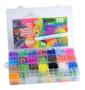 Imagem de Kit pulseira de tear, grande pulseira loom e miçangas