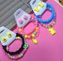 Imagem de Kit Pulseira Infantil e Brincos miçangas Coloridas para Crianças Meninas/ Conjunto Mix 3 Pulseiras Acessórios Moda