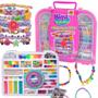 Imagem de Kit Pulseiras Maleta De Miçangas Infantil Personalize Bijus 