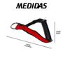 Imagem de Kit Puxadores Puxador De Mão Cross Over + Puxador Fita Para Tríceps Com Tornozeleira Academia Puxador Polia Baixa